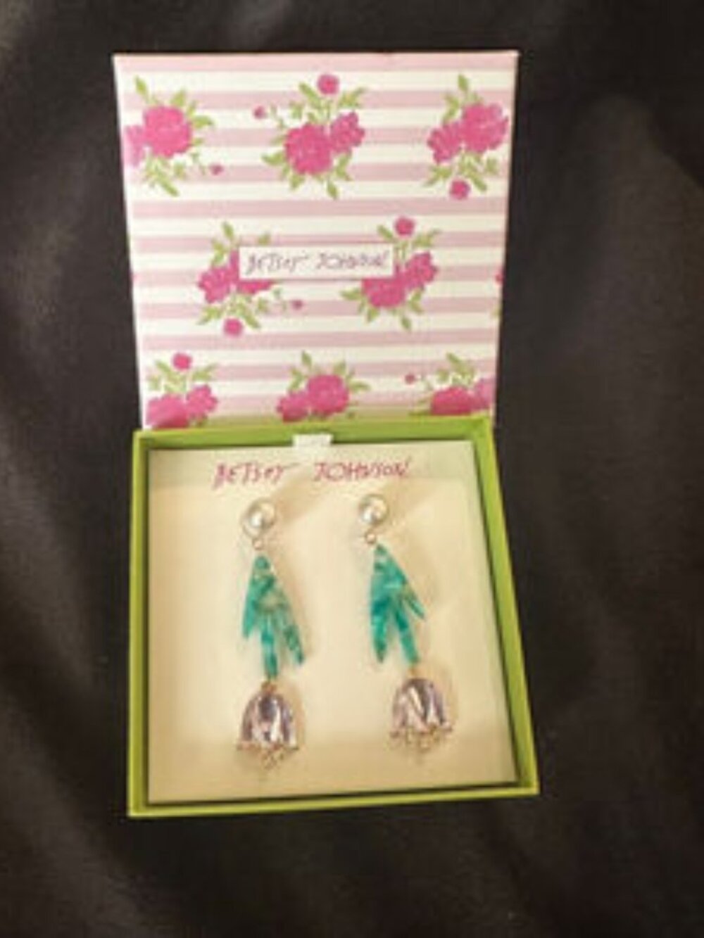 Pink Heart Family Tree Dangle Charm